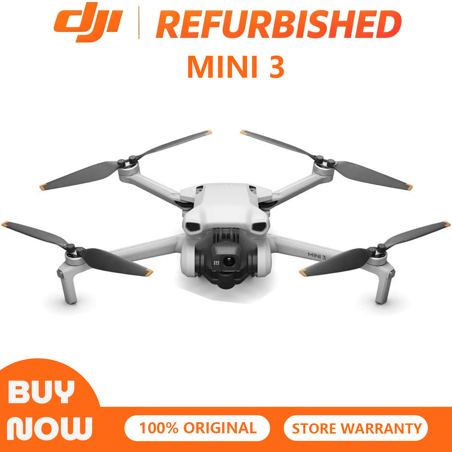 Drone Gimbal 3 Axis - 再生品の中古DJI Mini 3ドローン、3軸機械式ジンバル、4K HDRビデオ、最大32800フィートのビデオ伝送、38分の飛行時間、GPS自動帰還機能付き