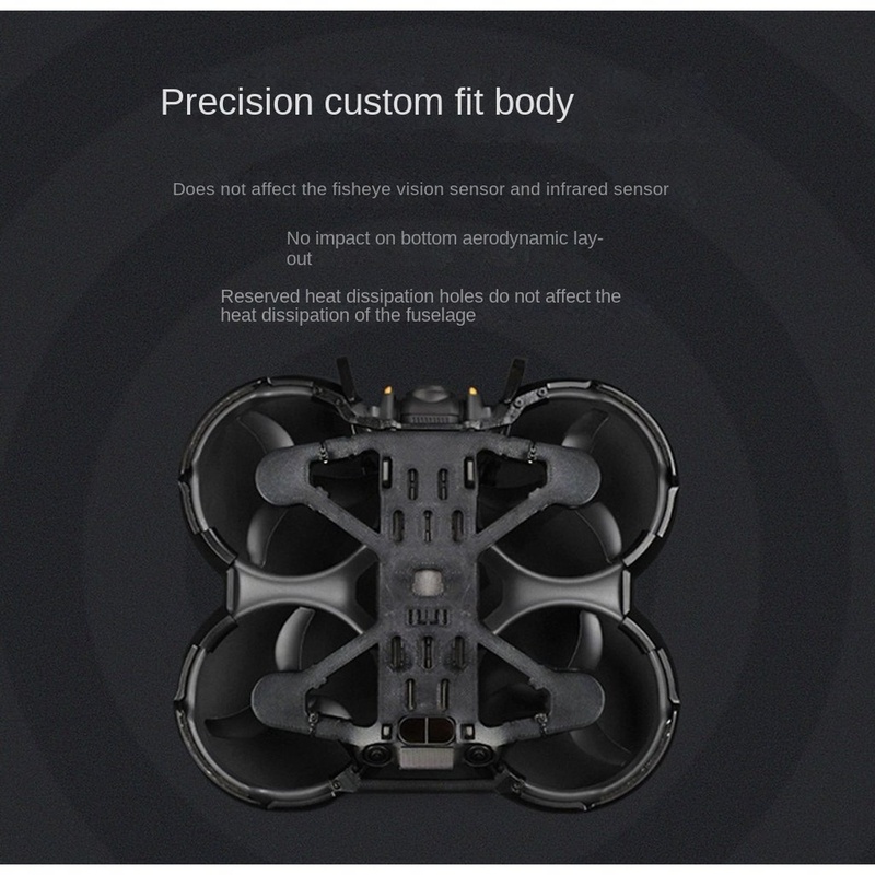 Drone Gimbal For Gopro - DJI Avata 2用DT21フルプロテクションジンバルガード、360度保護 ° 衝突防止バンパーリング、シャーシ＆トップカバー、完全なドローンアーマー