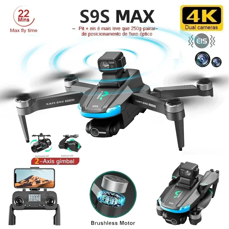Drone Gimbal Brushless - 新しい S9S MAX ミニドローン 4K 2