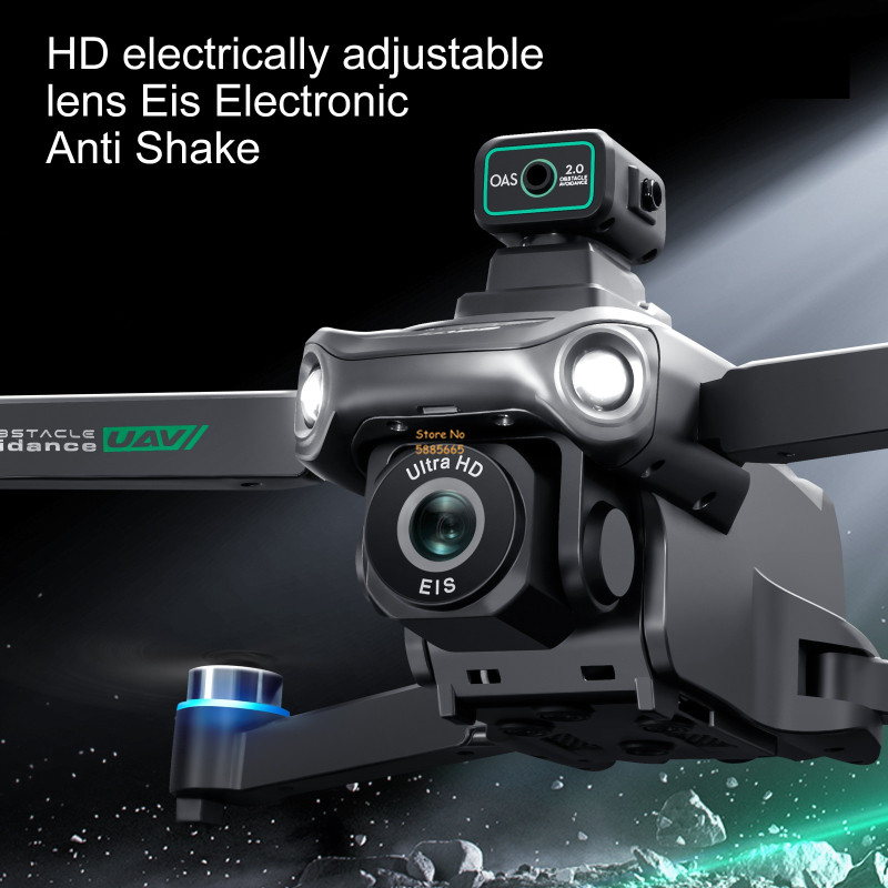 リモコン付きクワッドコプタードローン,障害物回避,LEDスク - Drone Gimbal Brushless のレビューと価格