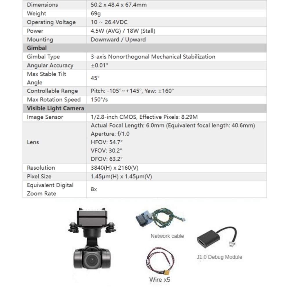 NCZOBOEはドローンFPV Z1MINI 3軸ジンバル4 - Drone Gimbal 3 Axis のレビューと価格