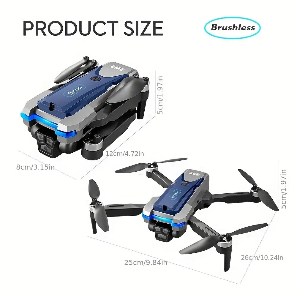 折りたたみ式リモートコントロールドローンRCS8S GPS, - Drone Gimbal Brushless のレビューと価格